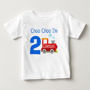Choo personalizado Choo eu sou camisa de 2