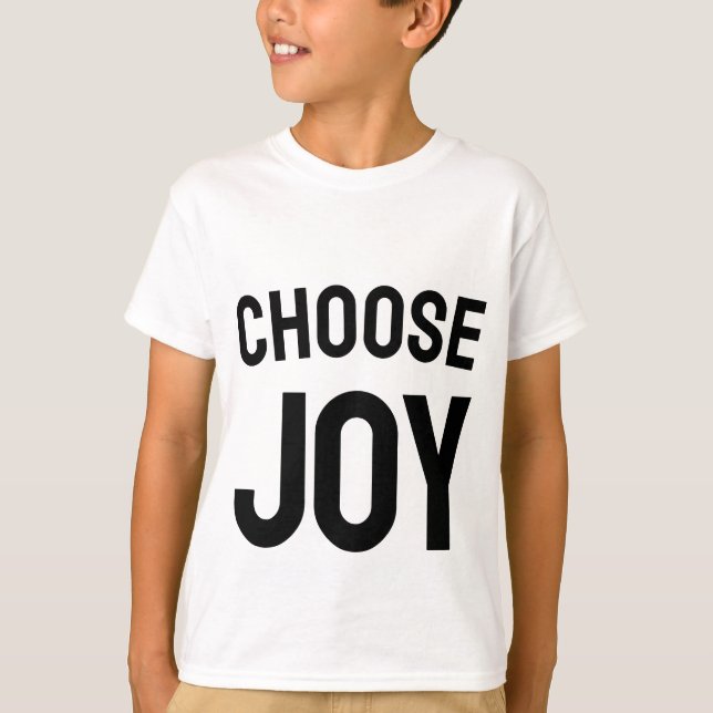 Choose joy - positive vibes kid's t-shirt  (Frente)