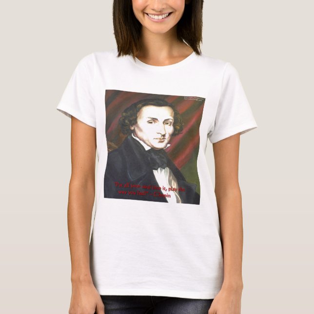 Chopin Como Tocar Presentes Cartões e Camisetas (Frente)