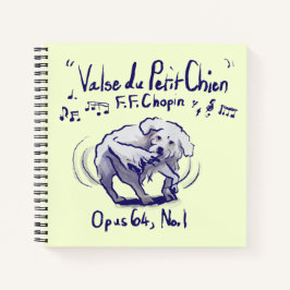 Chopin Minute Waltz Spiral Notebook