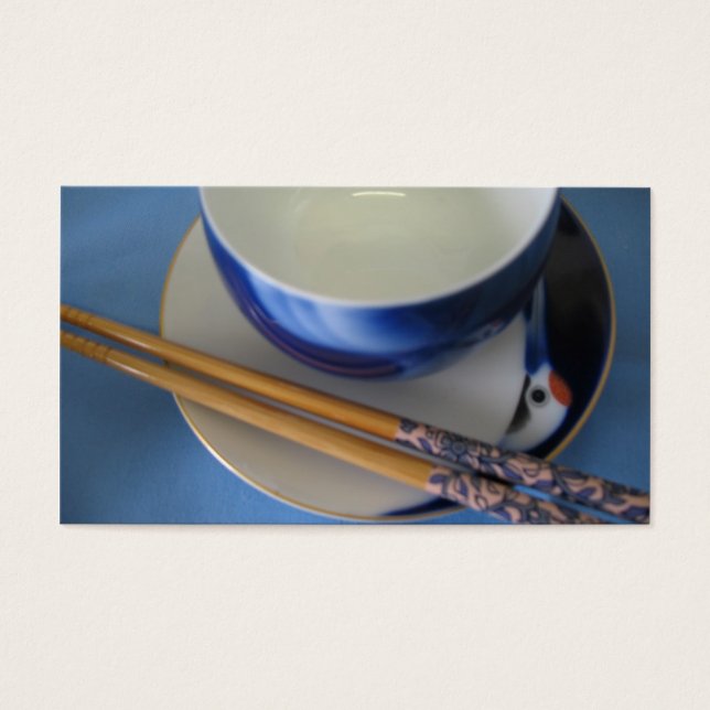 Chopsticks e tigelas japoneses (Frente)