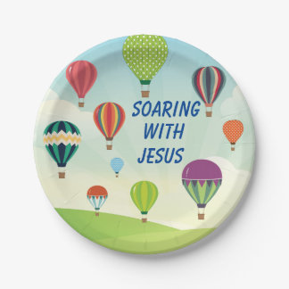 Chorando com pratos de festas de crianças de Jesus