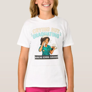 Chorando Mas Me Formando Camisa Divertida de Forma