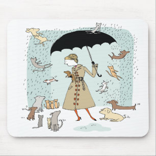 Chovendo gatos e cães por Alli Arnold Mousepad
