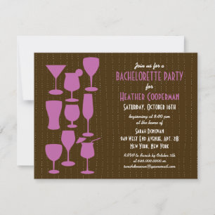 Chovendo o convite da festa de solteira dos