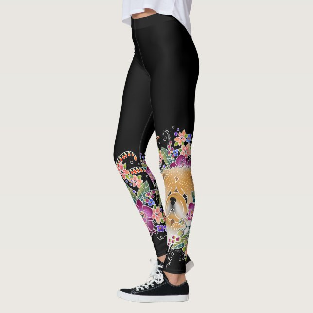 CHOW DE DANÇA NO JARDIM - Leggings de designer (Esquerda)
