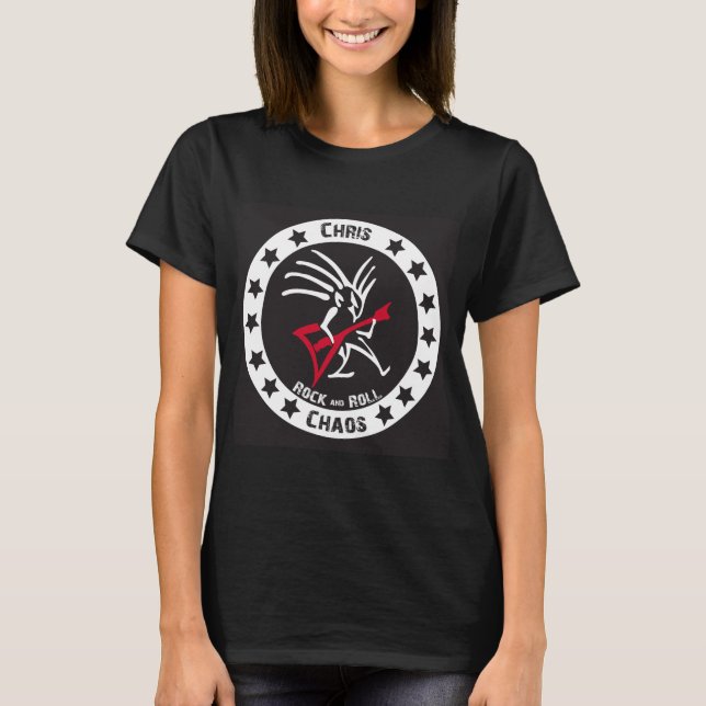 Chris CHAOS DJ Damas T-Shirt (Frente)