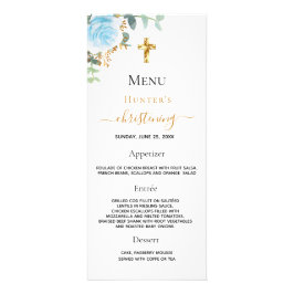 Christening Menu Light Blue