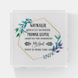 Christian Blue Floral Wreath