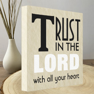 Christian Canvas Art Trust in the Lord