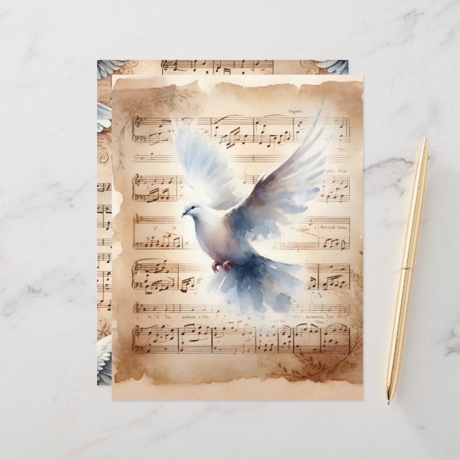 Christian Dove Vintage Scrapbook (Frente/Verso In Situ)