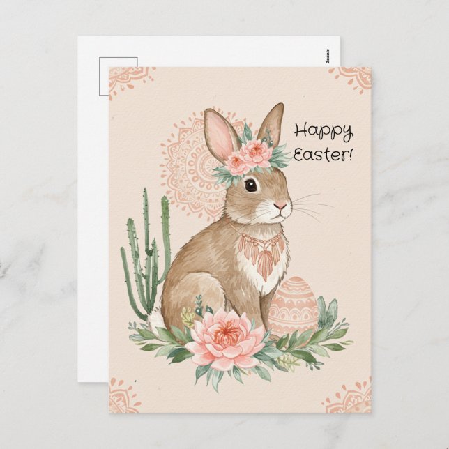 Christian Easter Bunny - Cartão Postal (Frente/Verso)