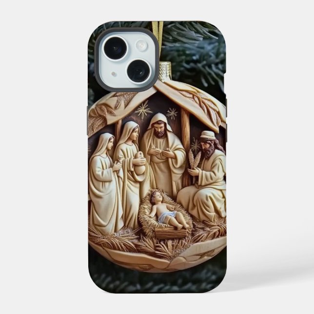 Christian Nativity Scene Phone Case – Baby Jesus (Verso)