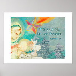 Christian, poster de Natal baseado na fé