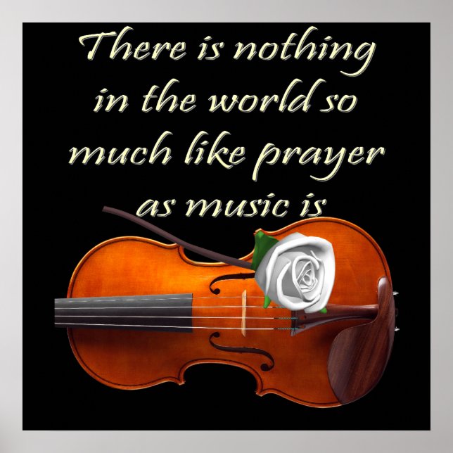 Christian Poster Violin Inspiration Say (Frente)