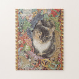 CHRISTMAS CAT JIG SAW QUEBRA-CABEÇA
