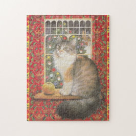 CHRISTMAS CAT JIG SAW QUEBRA-CABEÇA