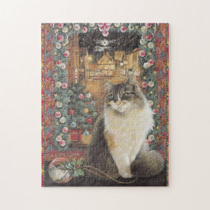 CHRISTMAS CAT JIG SAW QUEBRA-CABEÇA
