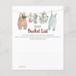 Christmas Clothes Baby Bucket List