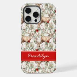 Christmas Deer Phone Case | Personalized Name