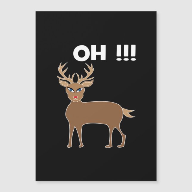 Christmas Deer Season Cute Festive Retro Style  (Frente)