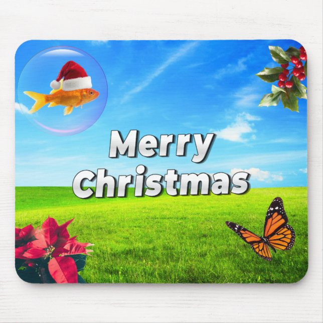 Christmas Frutiger Aero Mouse Pad (Frente)