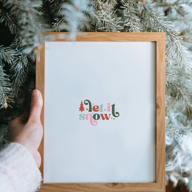 Christmas Holiday Let It Snow Poster (Criador carregado)
