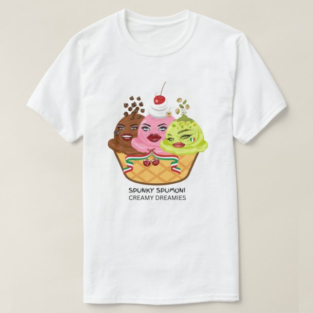 Christmas Italian Spunky Spumoni! T-Shirt (Frente do Design)