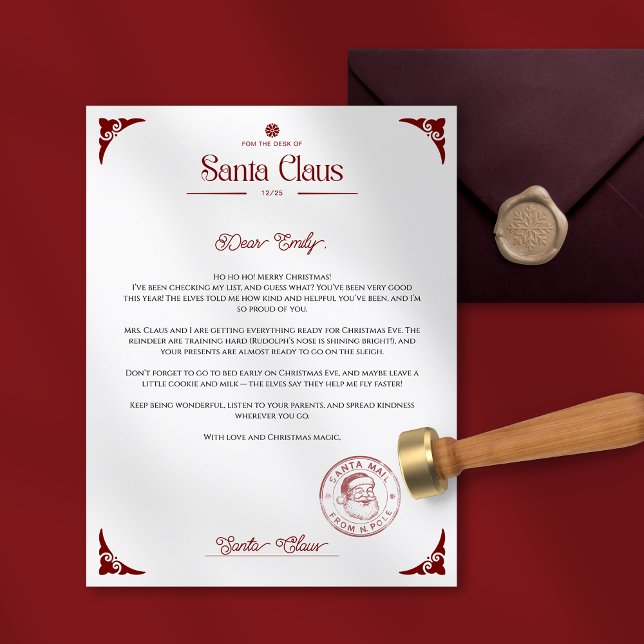 Christmas Letter from Santa Claus (Criador carregado)