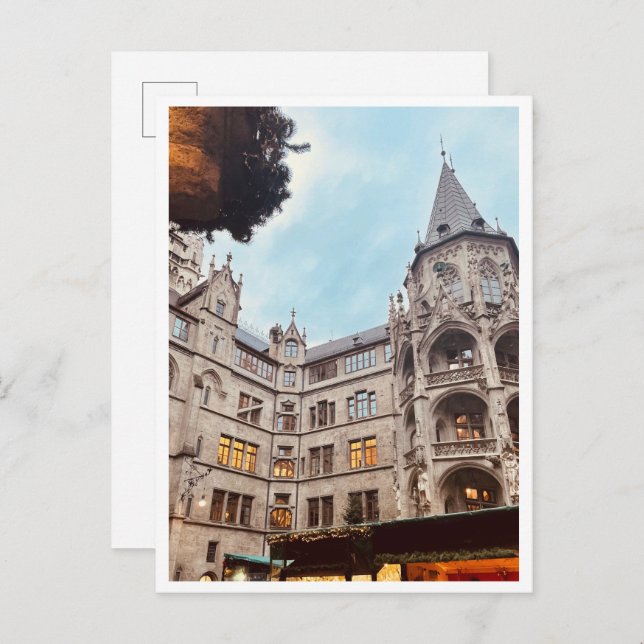 Christmas Market Munique, Alemanha — Cartão postal (Frente/Verso)