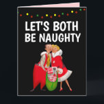 CHRISTMAS NAUGHTY ROMANTIC GREETING CARTÃO<br><div class="desc">CARTÃO DE NATAL ROMÂNTICO DO BOTE DE VAMOS SEJA INCRÍVEL</div>