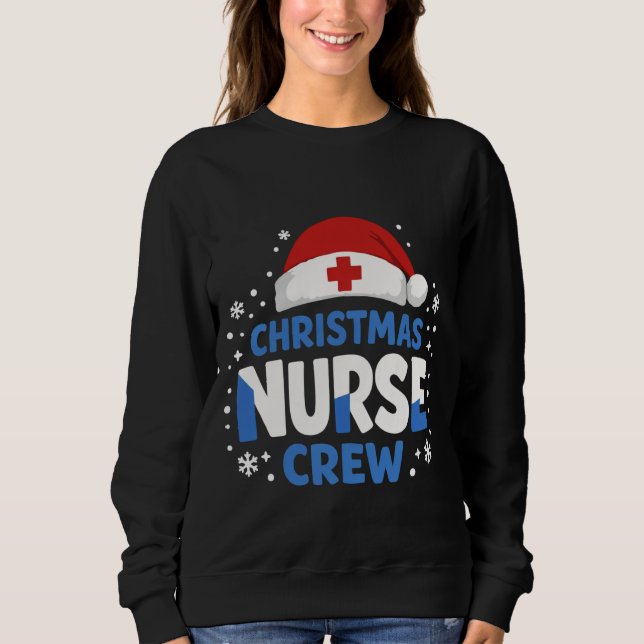 Christmas Nurse Crew – Funny Holiday Nurse T-Shirt (Frente)