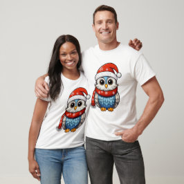 Christmas Owl – Festive Holiday T-Shirt for Adults