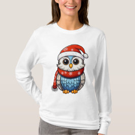 Christmas Owl – Festive Holiday T-Shirt for Adults