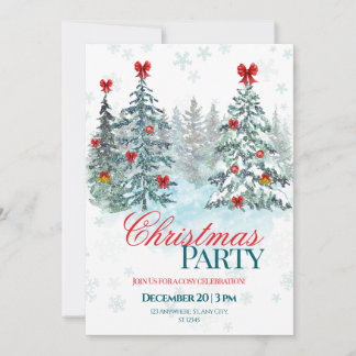 Christmas Party Invitation | Holiday Celebration