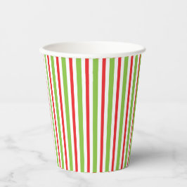 Christmas Party Stripped Red and Green Cups