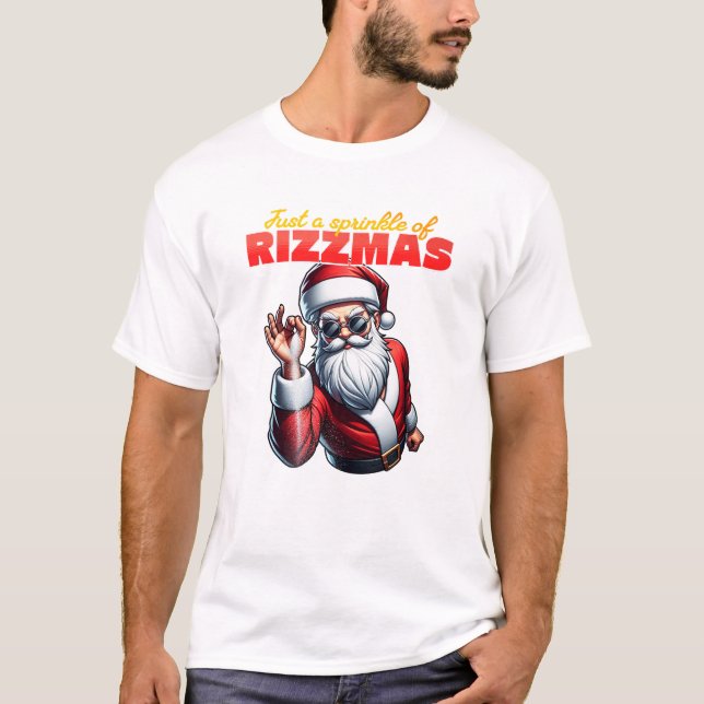 Christmas Rizz Meme Rizzmas Spirit T-Shirt (Frente)