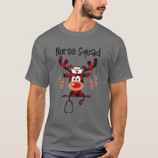 Christmas Scrub Top Reindeer Scrubs Rubber Gloves