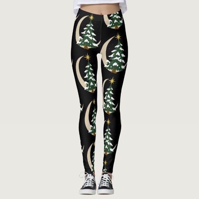 Christmas Tree Leggings Girl's Women's (Frente)