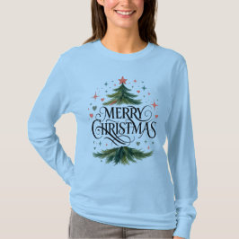 Christmas Tree Merry Christmas Long Sleeve T-Shirt