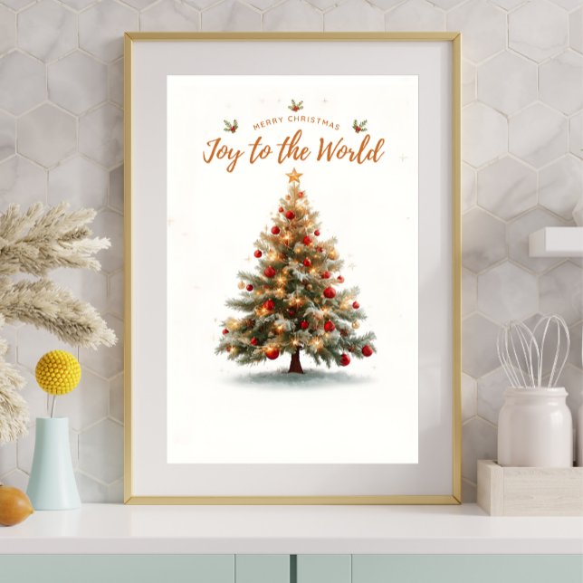Christmas Tree Poster — Magical Winter Holiday (Criador carregado)
