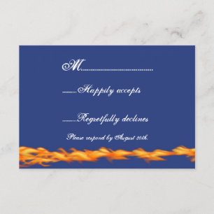 Chrome e Lace Biker Wedding RSVP