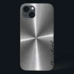 Chrome Stainless Steel Metal<br><div class="desc">Chrome Stainless Steel Metal Look. Por favor,  remova / troque "Elizabeth" antes da compra. Design está disponível em outros produtos.</div>