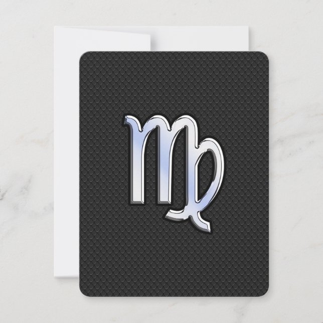 Chrome Virgo Zodiac Sinal no estilo de pele cobra (Frente)