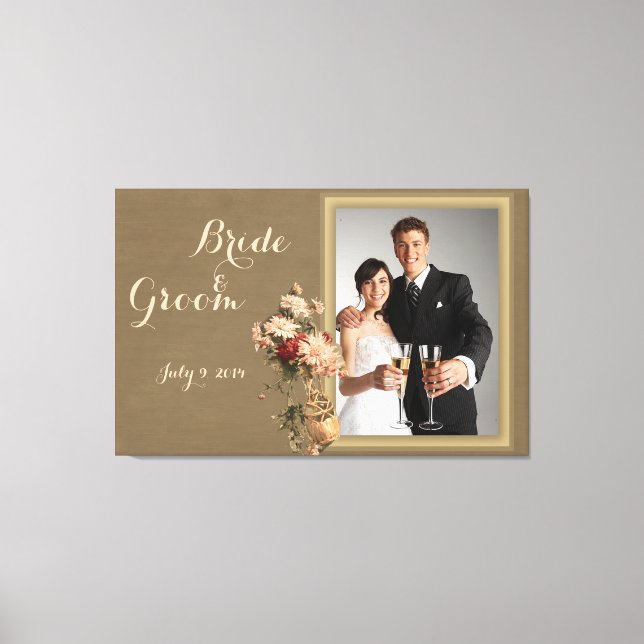 Chrysanthemums em uma Canvas de Gelado (Frente)