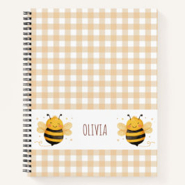 Chubby Bumblebee "Bee Happy" Gingham