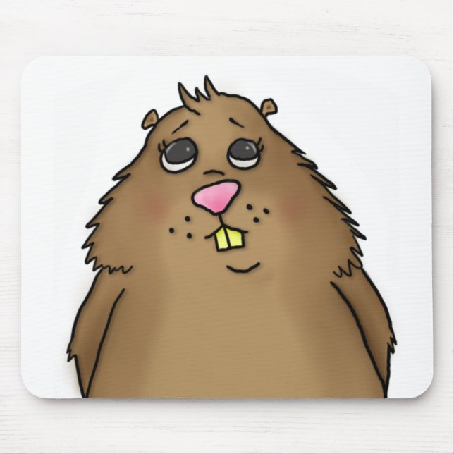 Chubby Hamster Mousepad (Frente)