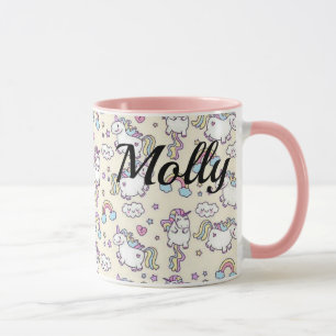 Chubby Happy UNICORNS Kawaii - Caneca