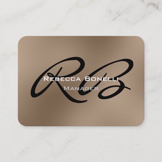 Chubby Rounds Corner Manager Cartão de visita (Frente)