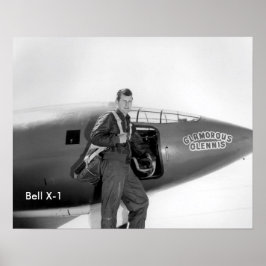 Chuck Yeager Bell X-1 poster 16"x20"